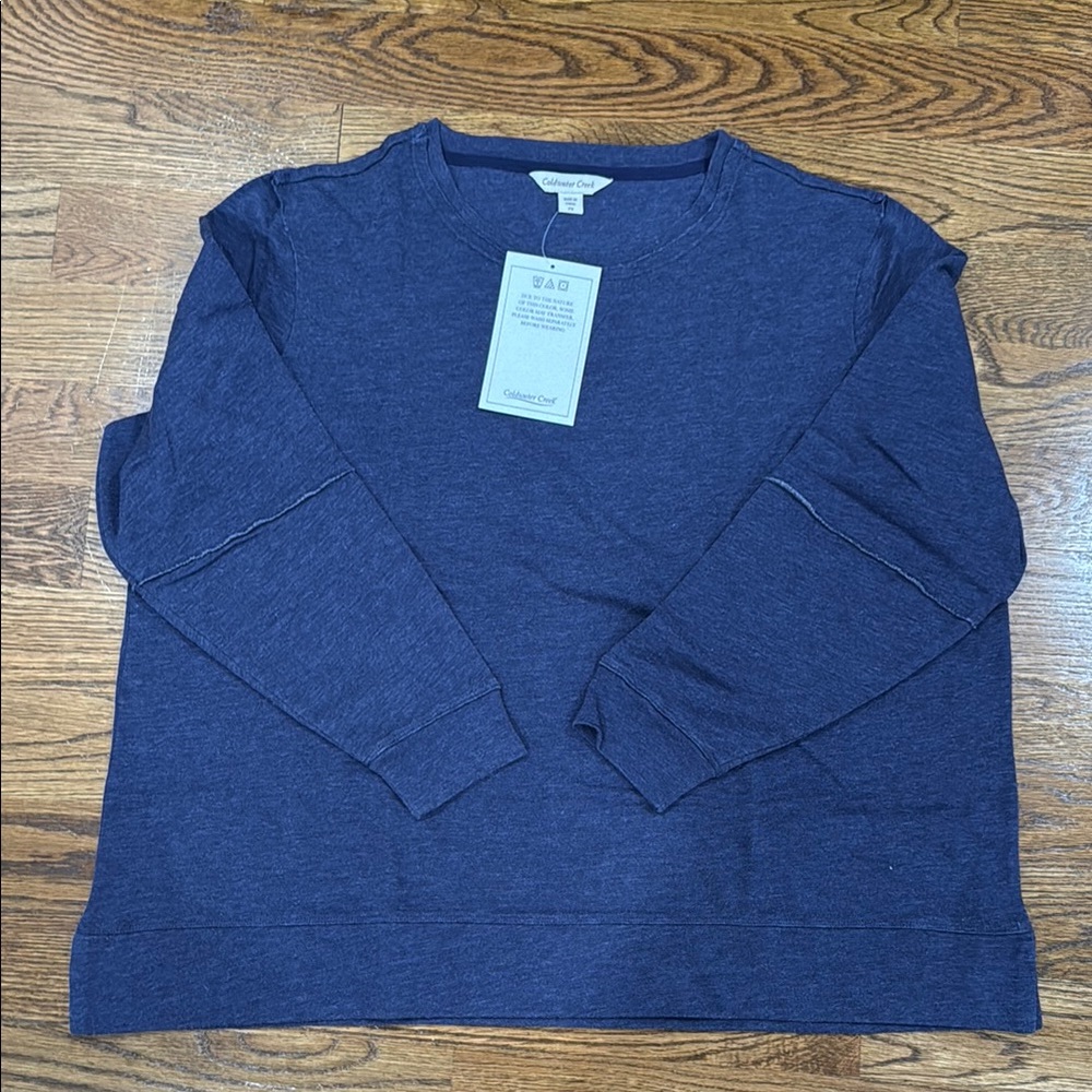 Coldwater Creek navy long sleeve